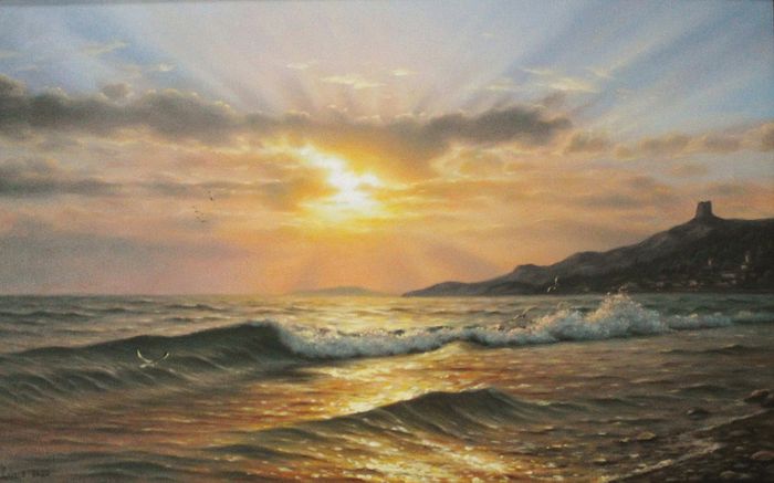 Вечернее море