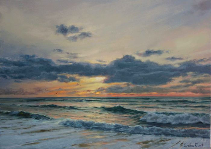 Вечернее море