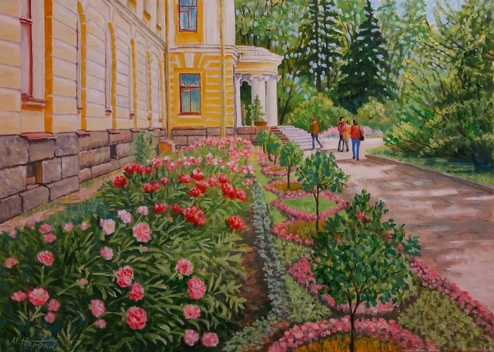 Ботанический сад. Пионы.