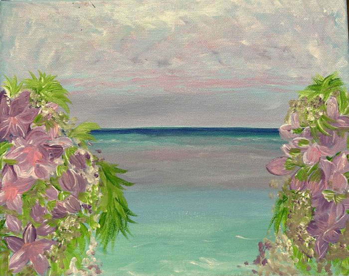 Симбиоз моря и цветов