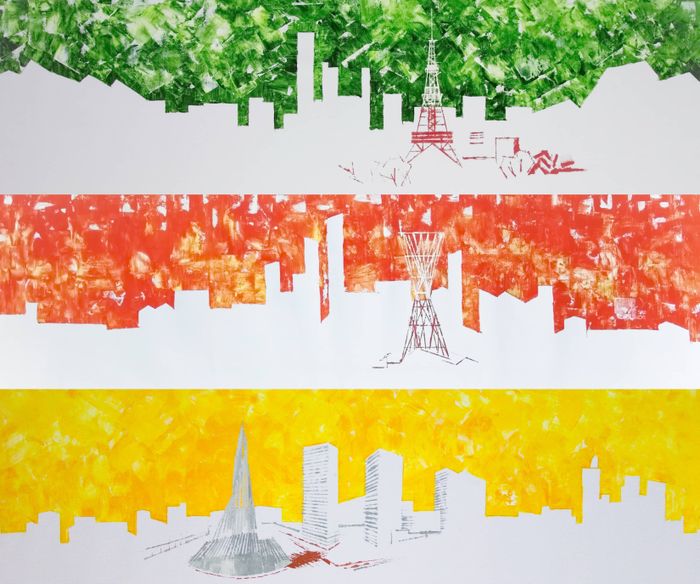 Саппоро, Кавасаки, Сагамихара Города Японии. Абстракция