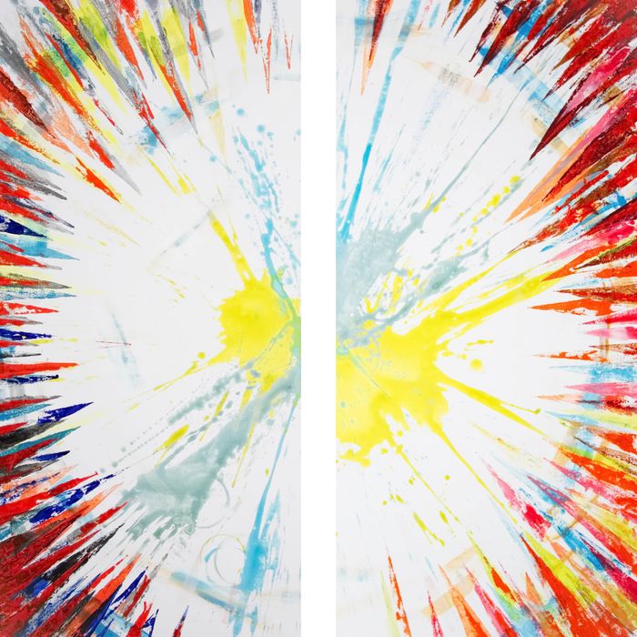 Горы Альпы Абстракция Диптих