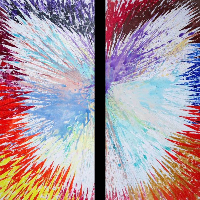 Горы Урал Абстрактный Диптих