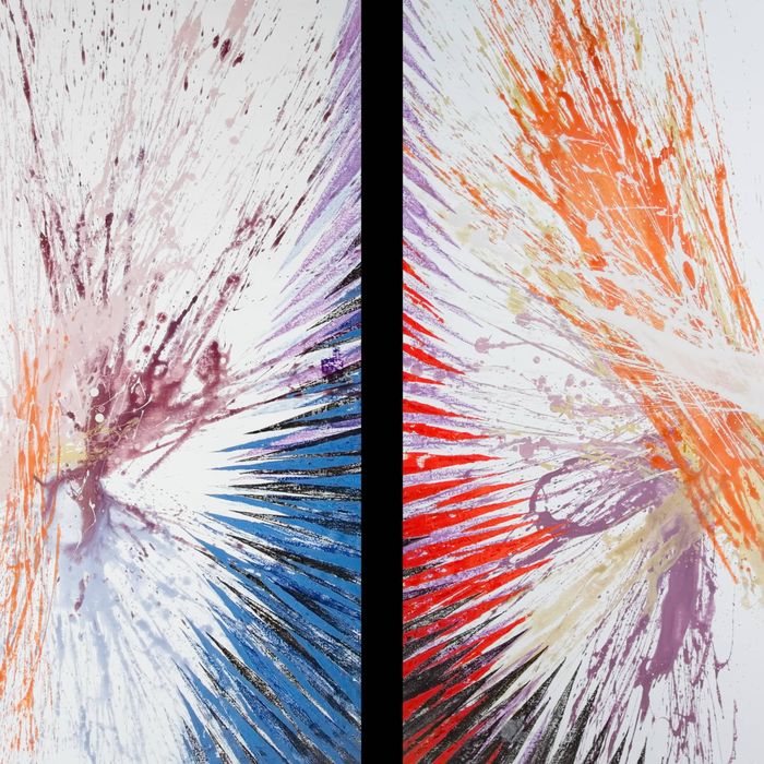 Горы Анды Абстрактный Диптих