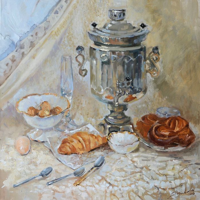 Натюрморт с самоваром