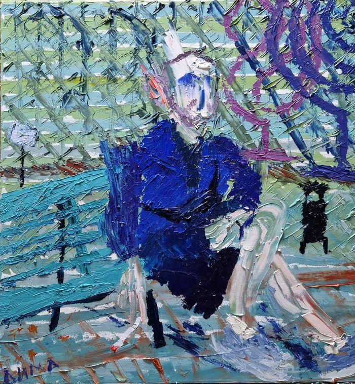 Курильщик в Ботаническом саду