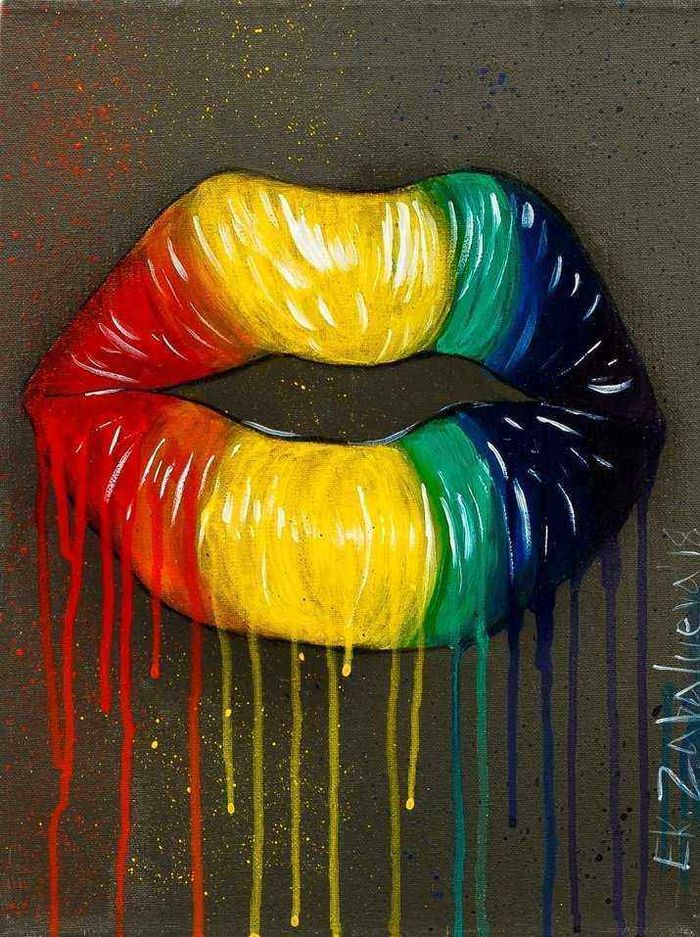 Радужные губы