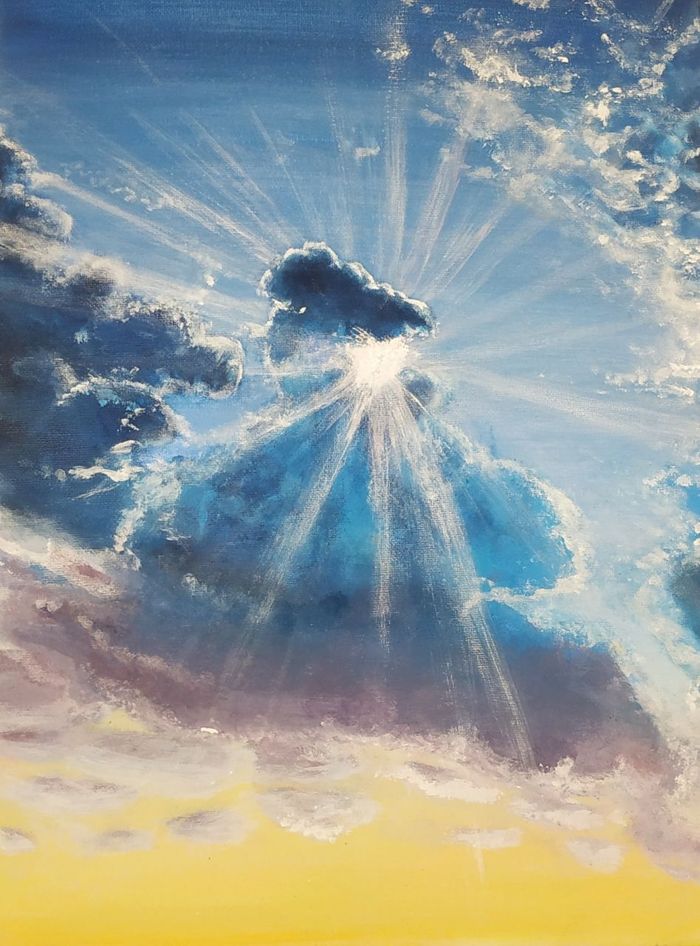 Солнце за облаками