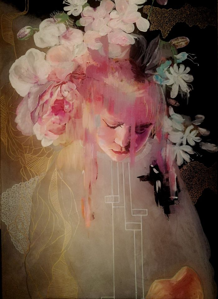 Девочка с цветами