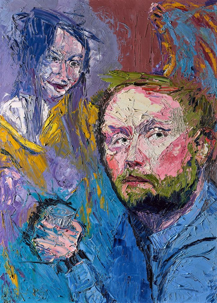 Опять он греет водку